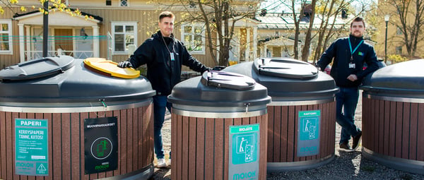 Tampereen Vuokra-asunnot muunsi jätepisteen muovinkeräykselle sopivaksi