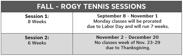 8Tennis4-Fall ROGY Sessions