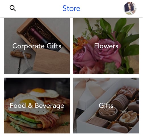 Tenant app featuring eCommerce options like goods and services