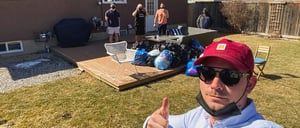 Collecting clothing for Cerebral Palsy Alberta