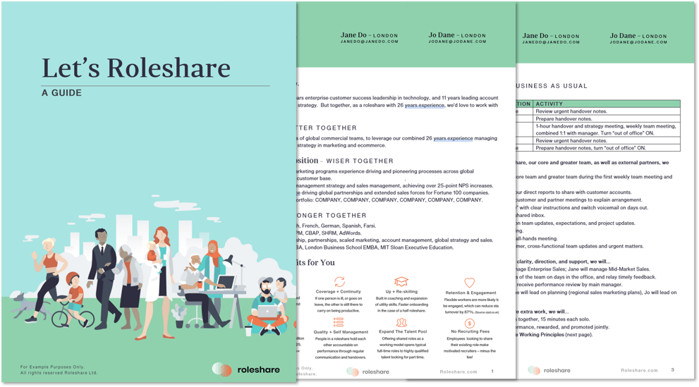How does a job share work?