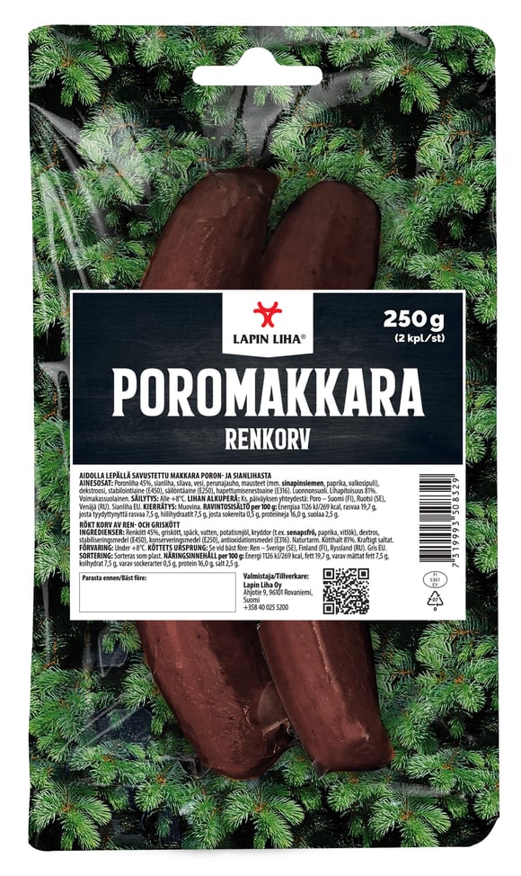 Lapin Liha Poromakkara 250 g