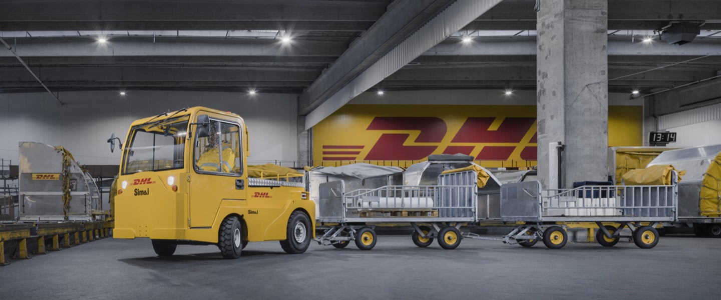 Simai Schlepper beim DHL Einsatz