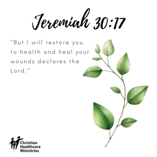 Healing Scriptures - Jeremiah 30:17