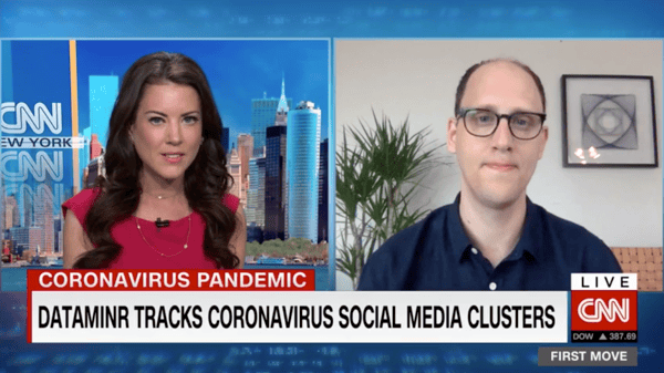Ted Bailey Dataminr CNN International coronavirus interview