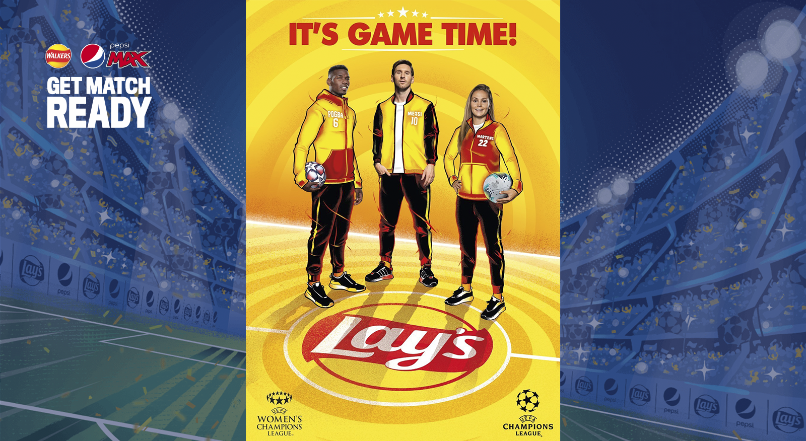 Lay’s® and Pepsi Max Team Up with Lionel Messi, Lieke Martens and Paul Pogba to Bring Joy Through Football