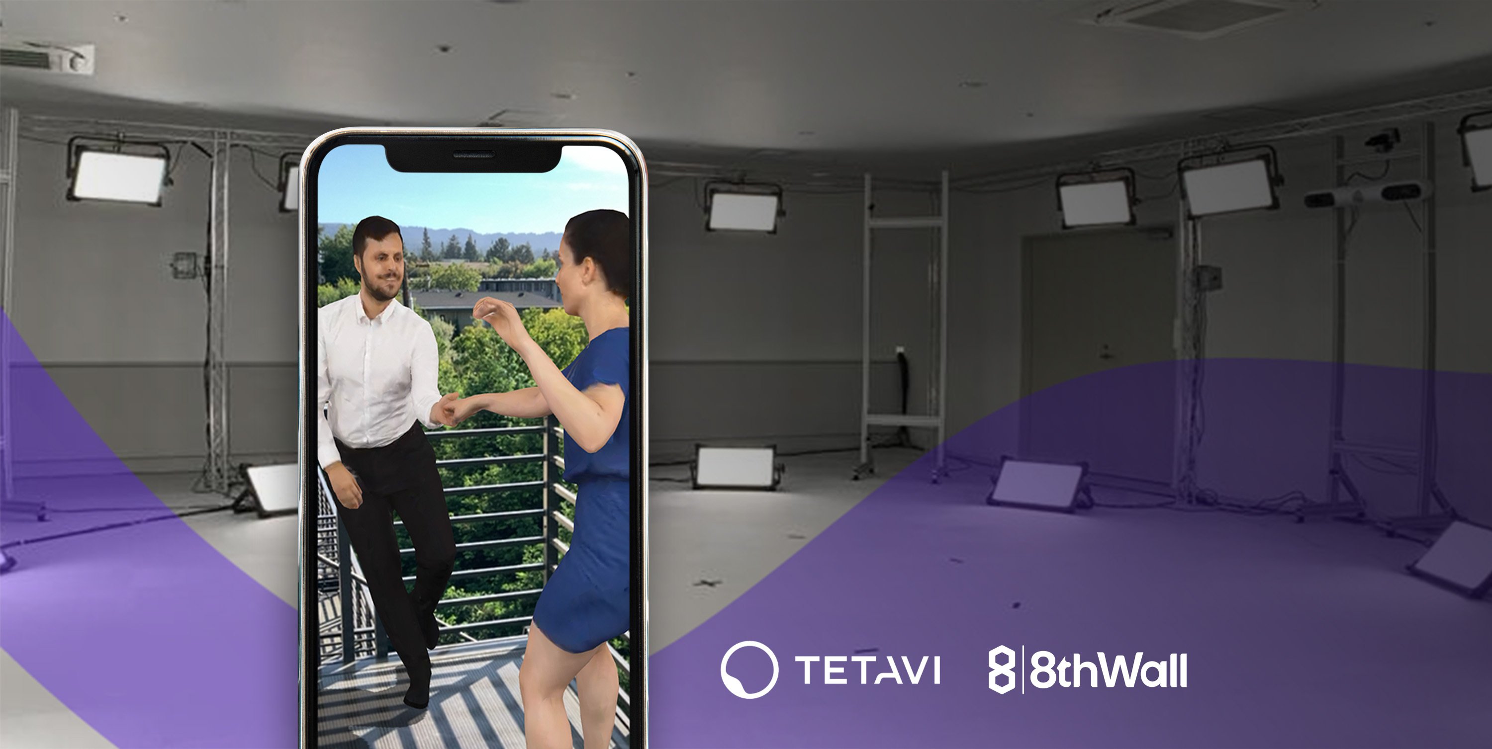 New Integration: 8th Wall now supports Tetavi volumetric video with an end-to-end WebAR solution