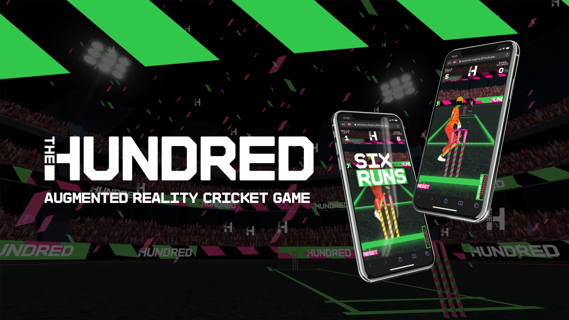 Industry-first WebAR cricket game promotes the launch of The Hundred tournament