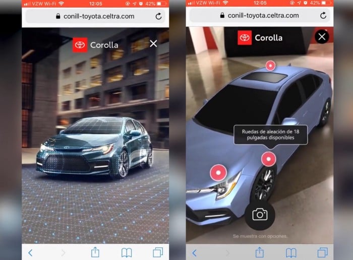 Toyota brings the car showroom to customers through mobile Web AR experience