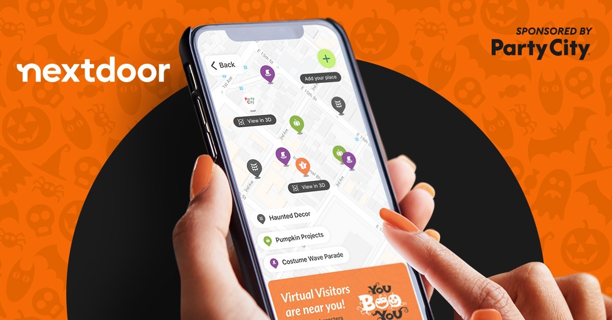 Nextdoor's brand-new AR Treat Map helps neighbors safely celebrate Halloween