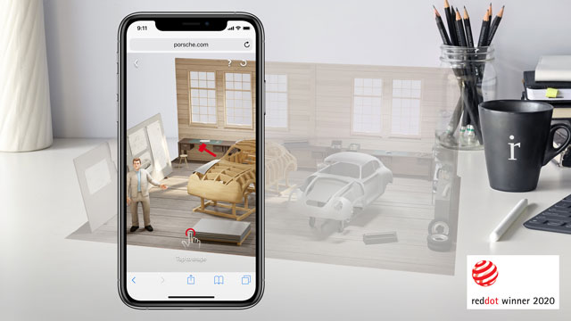 Porsche and innovation.rocks receive two 2020 Red Dot Awards for WebAR training tool