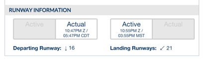 Runway Information
