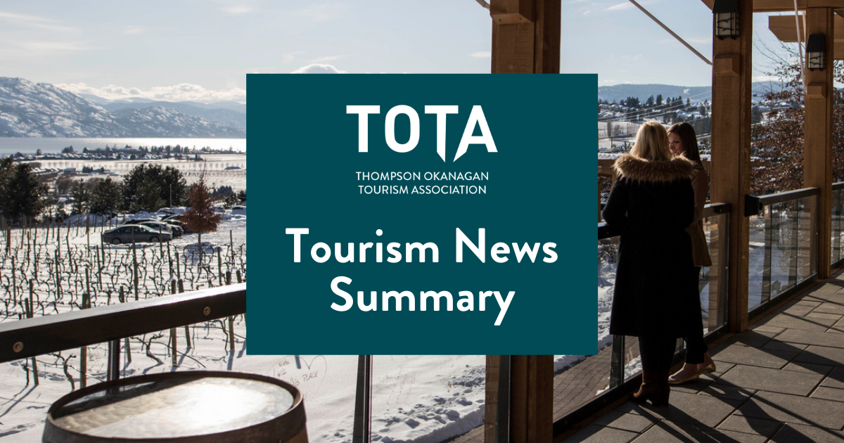 TOTA Tourism News Summary. Quails Gate Estate Winery. Credit - Meaghan Reading