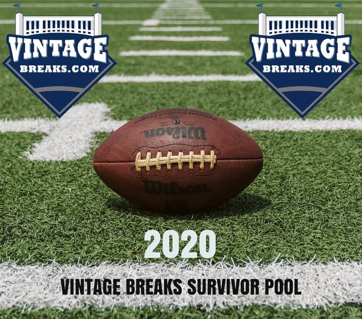 Win $250 Break Credit in Vintage Breaks' NFL FREE Survivor Pool