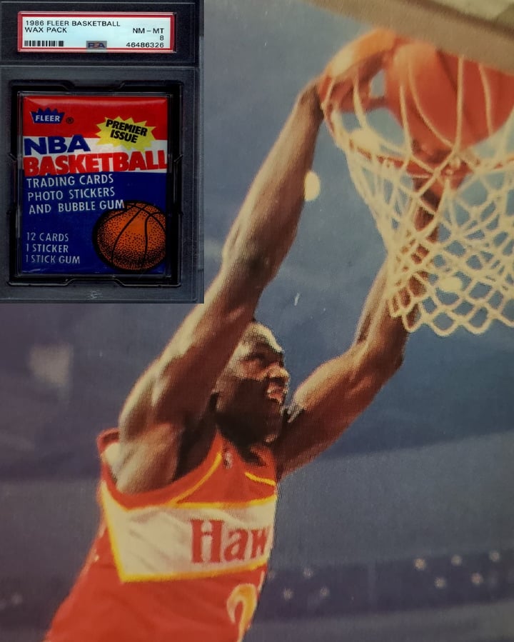 Dominique Wilkins Live Experience Breaking 1986 Fleer Wax Pack and Signed Memorabilia Prizes