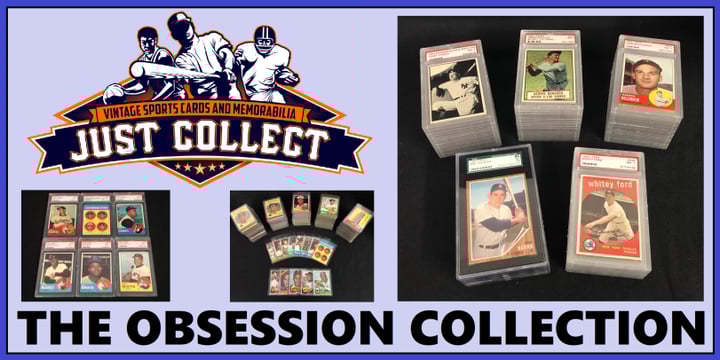 Vintage Topps Baseball Cards Purchased in the Obsession Collection