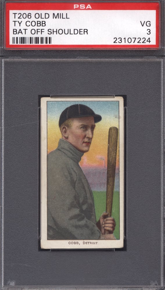 T206 Ty Cobb Bat Off Shoulder (Old Mill)