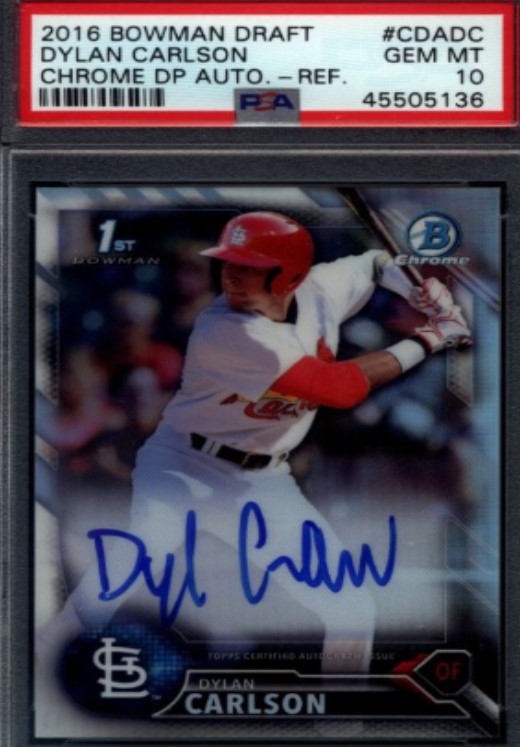 Dylan Carlson Live Experience Breaking Bowman Sapphire with Signed baseballs Giveaway