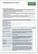F30 Mortgage Application Checklist