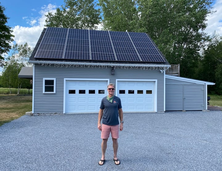 Vermont Fitness Director Gets an Edge from Solar Energy at Home