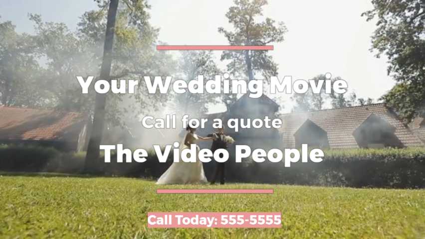 Wedding video quote