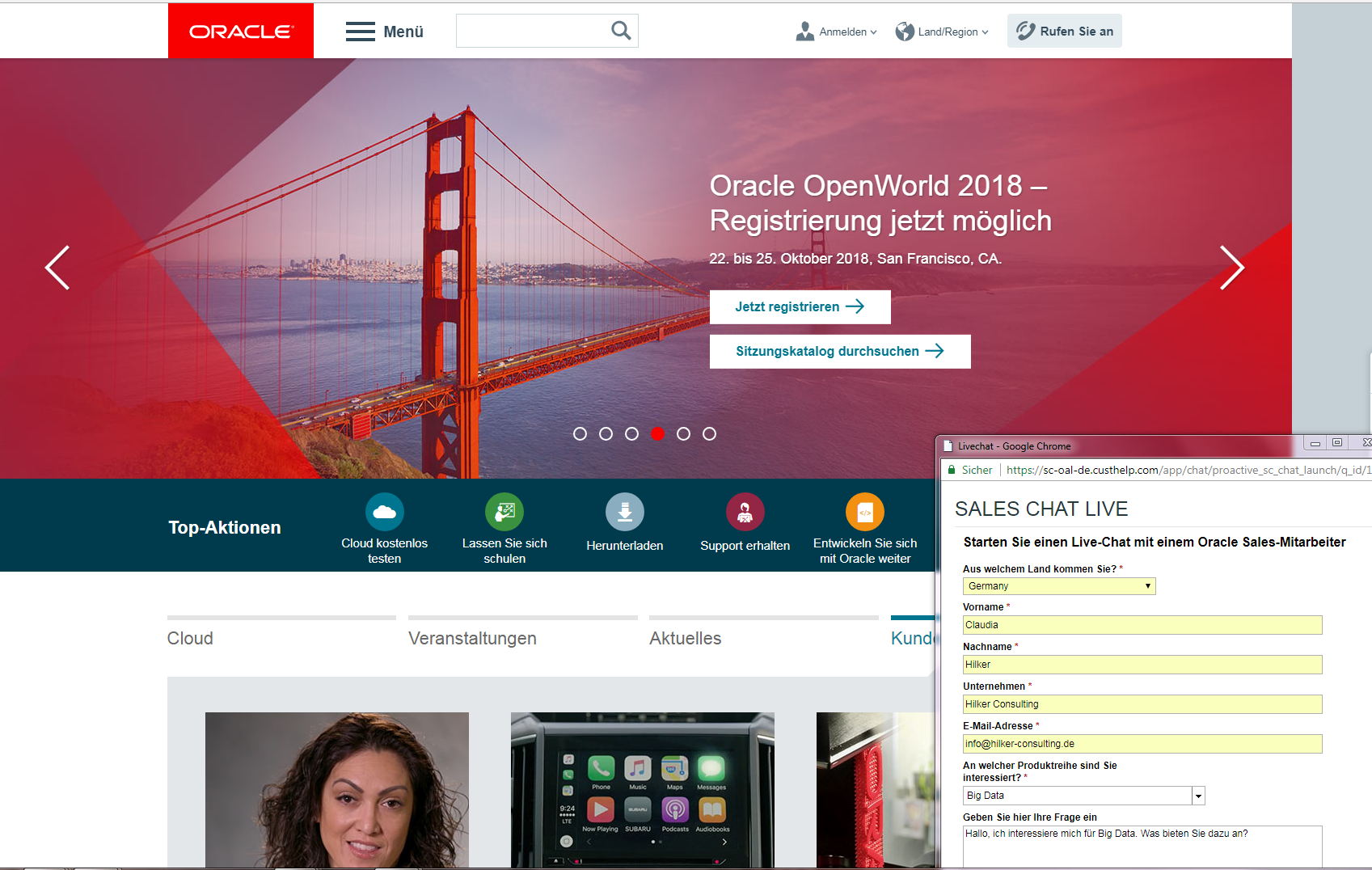 Oracle Website_Content Hub