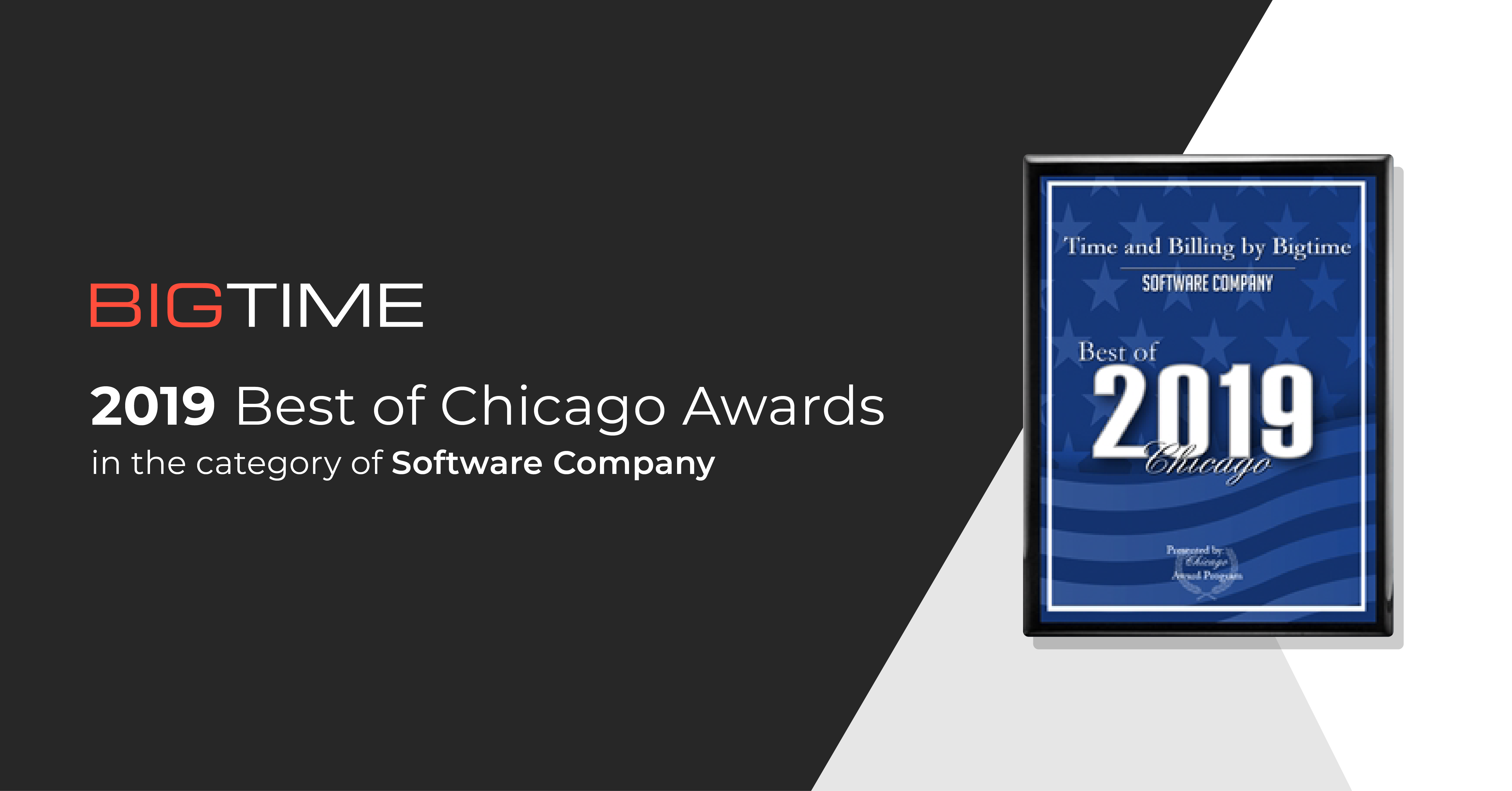 Bigtime Receives 2019 Best of Chicago Award