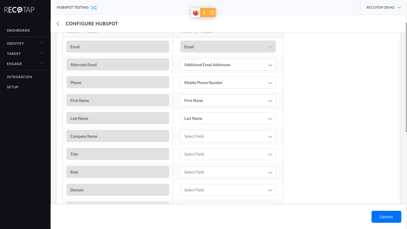 Export of Account/Contact insights
