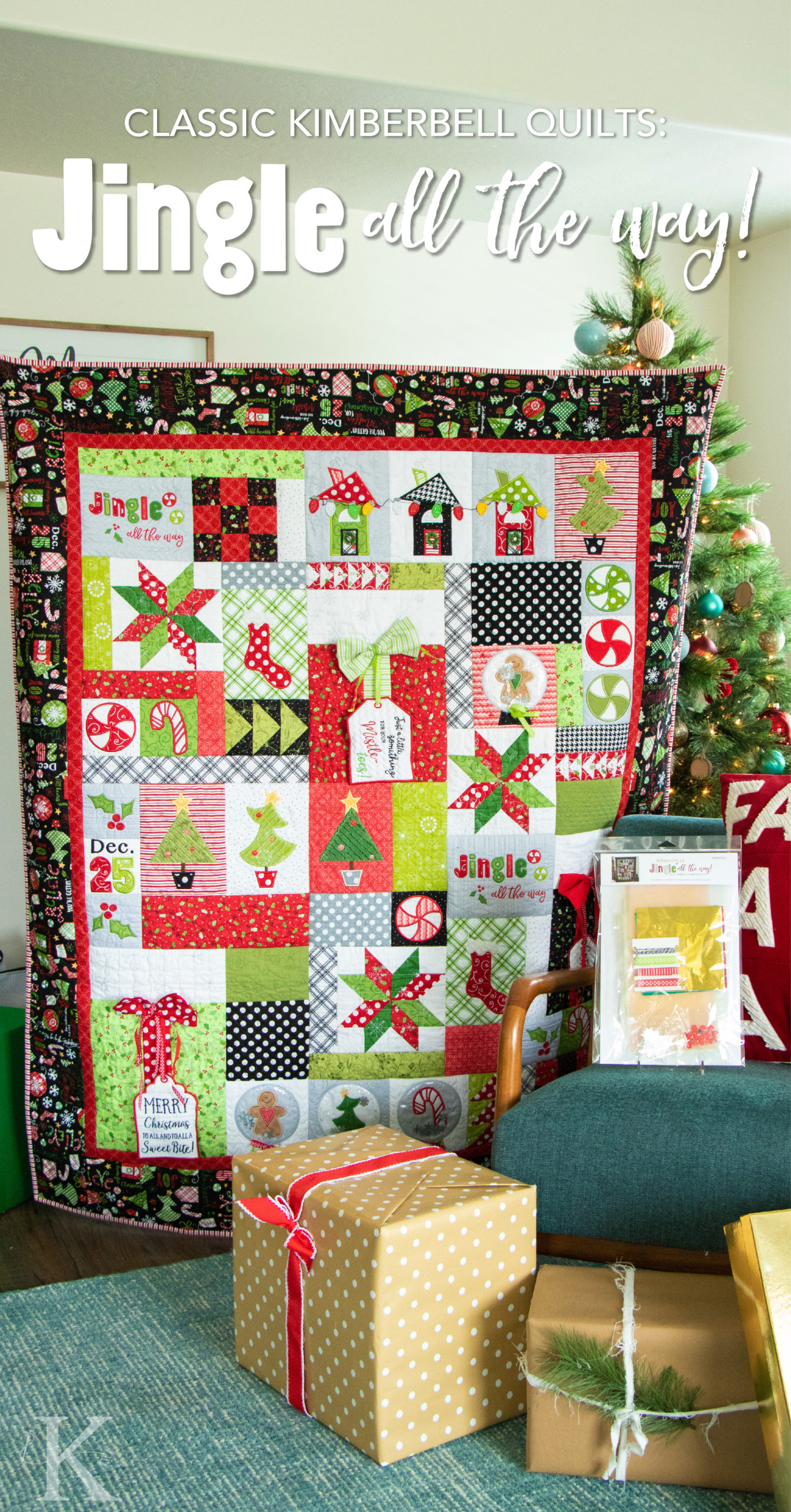 Kimberbell Jingle All the Way (The Machine Embroidery Version) Quilt P