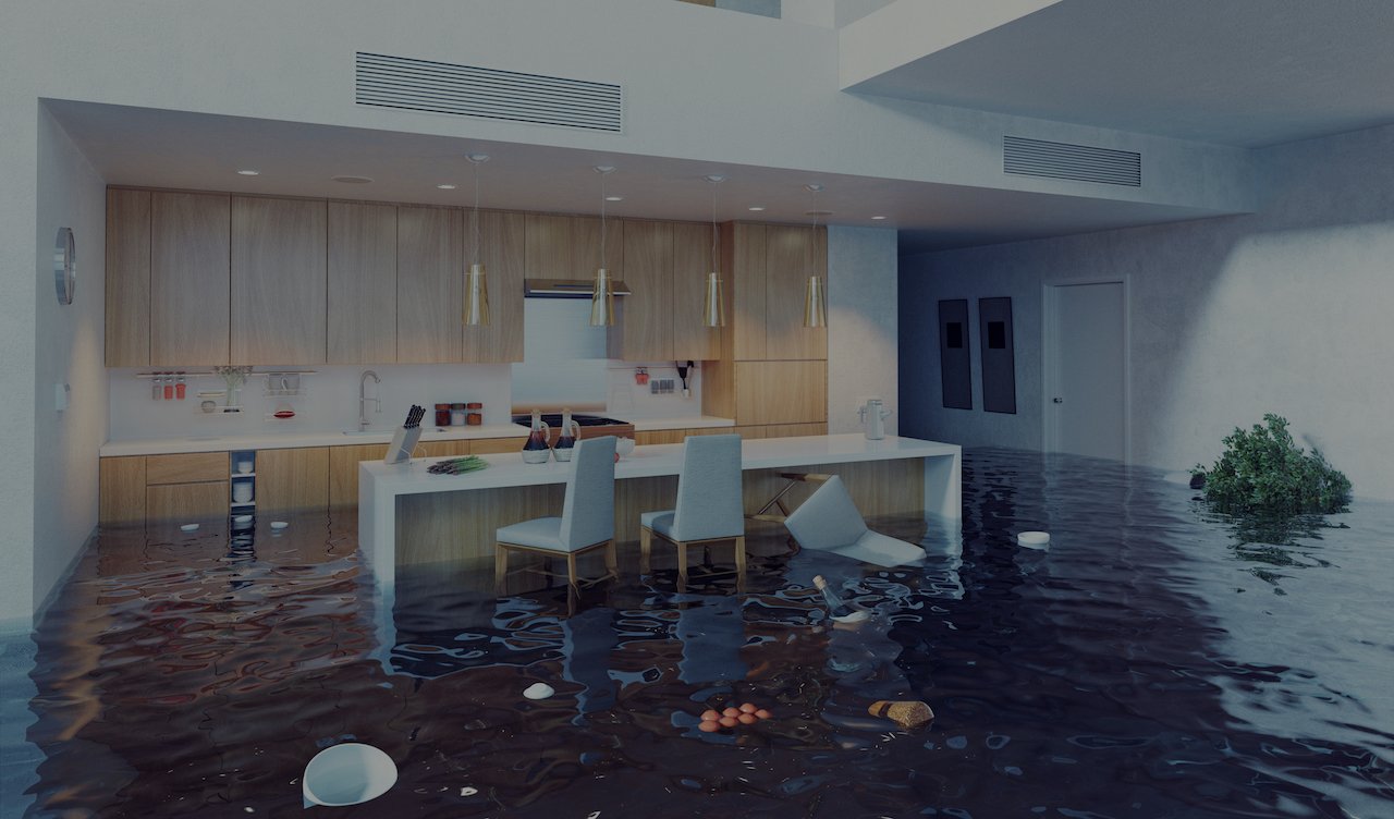 Flooded kitchen