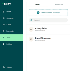relay add new team member