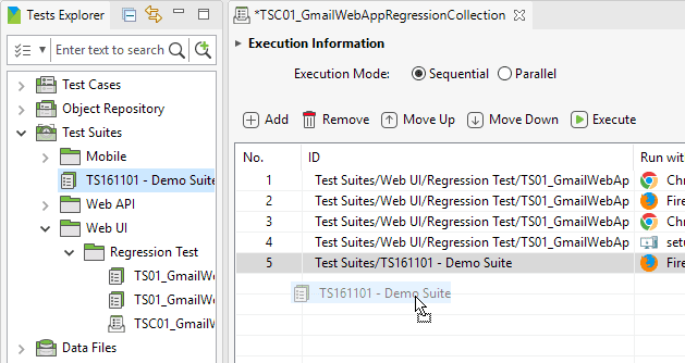 Collection to shortcut links in Test Cases to quickly open related Test Objects