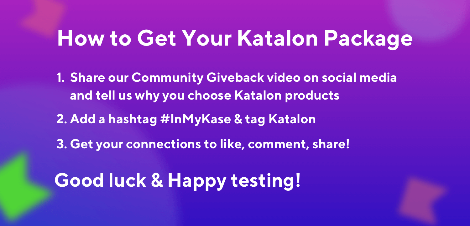 Katalon Community Giveback 2020-Rules