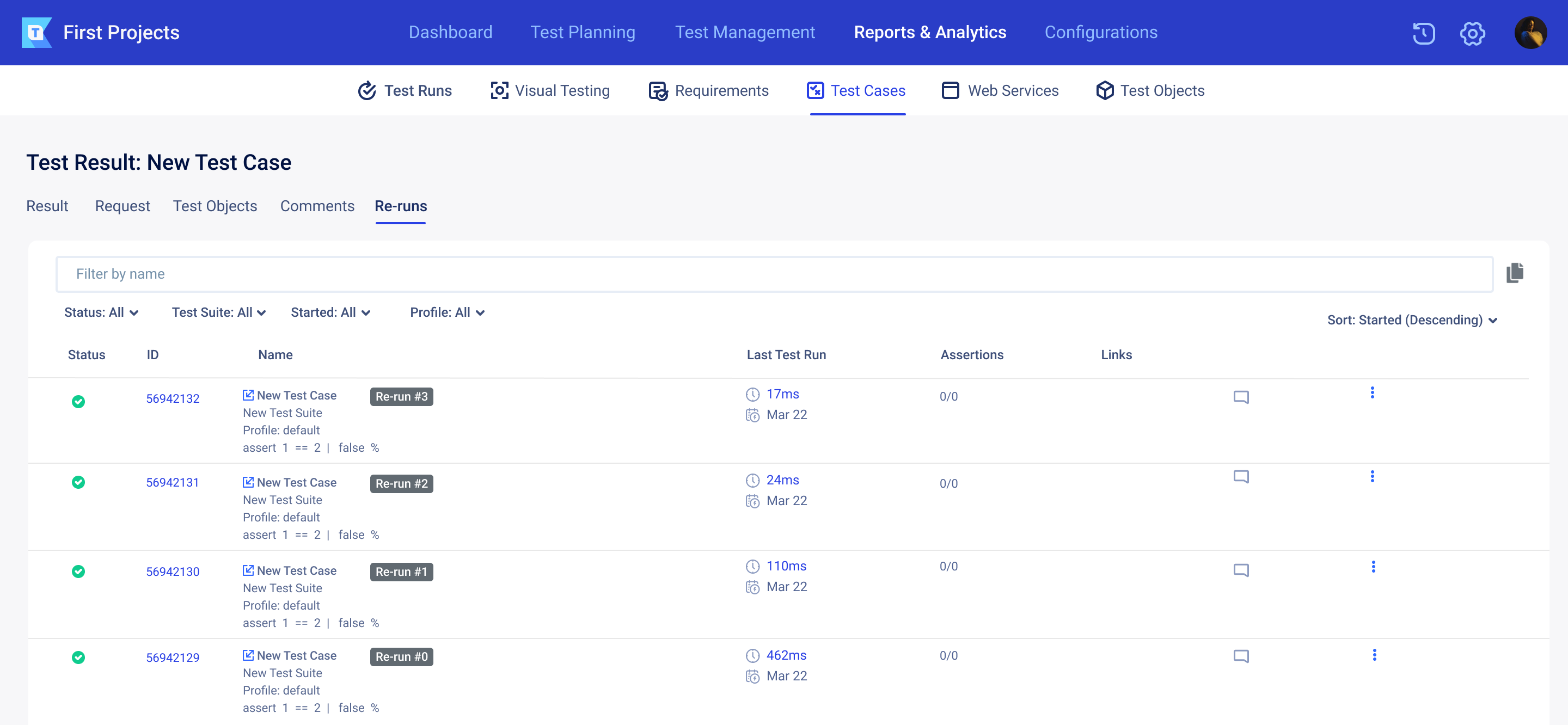 TestOps Re-run Report | Smart Reporting in Software Testing