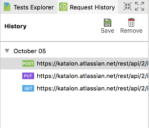 Retrieve Request History API Testing