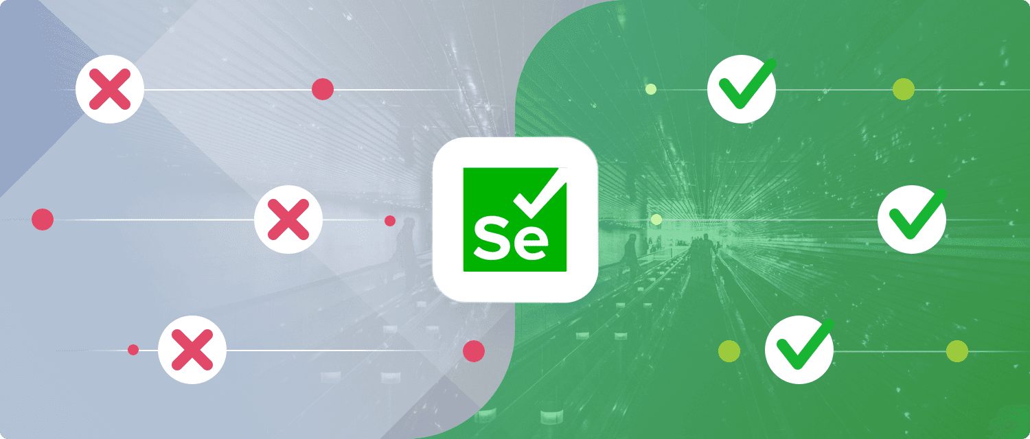 Limitations of testing with Selenium