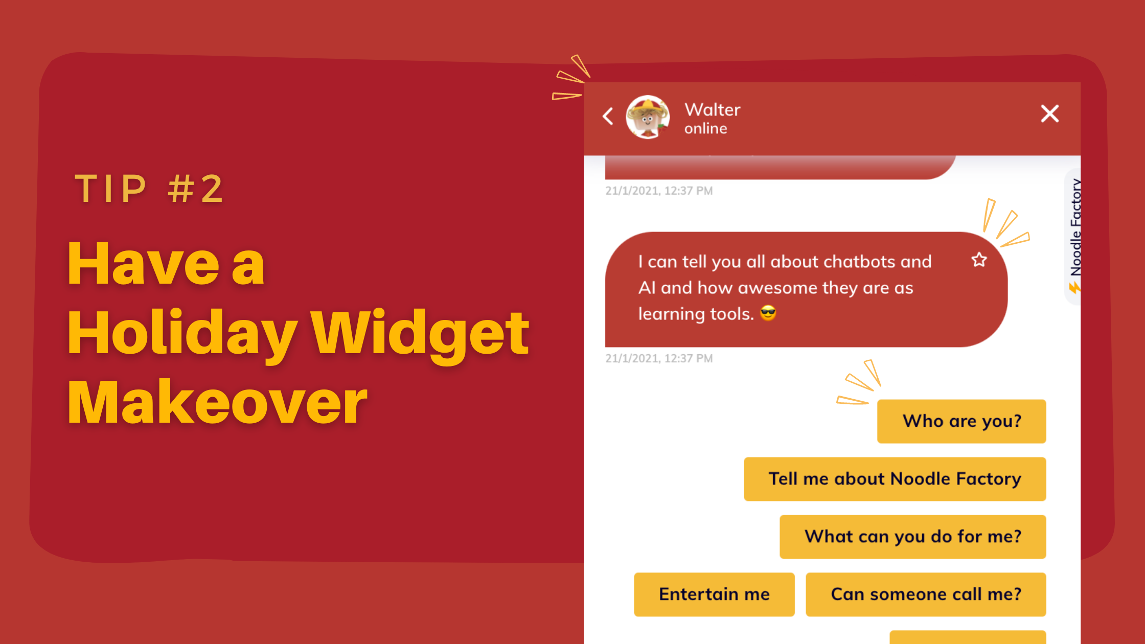 Prepare Your Chatbot for Chinese New Year - have a holiday widget makeover