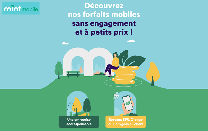 Mint Mobile, les forfaits écoresponsables sur le réseau Bouygues