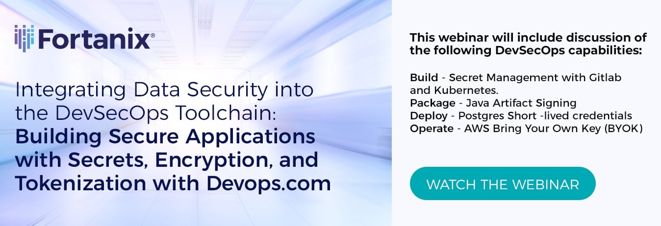 On-demand webinar on integrating data security into the devSecOps