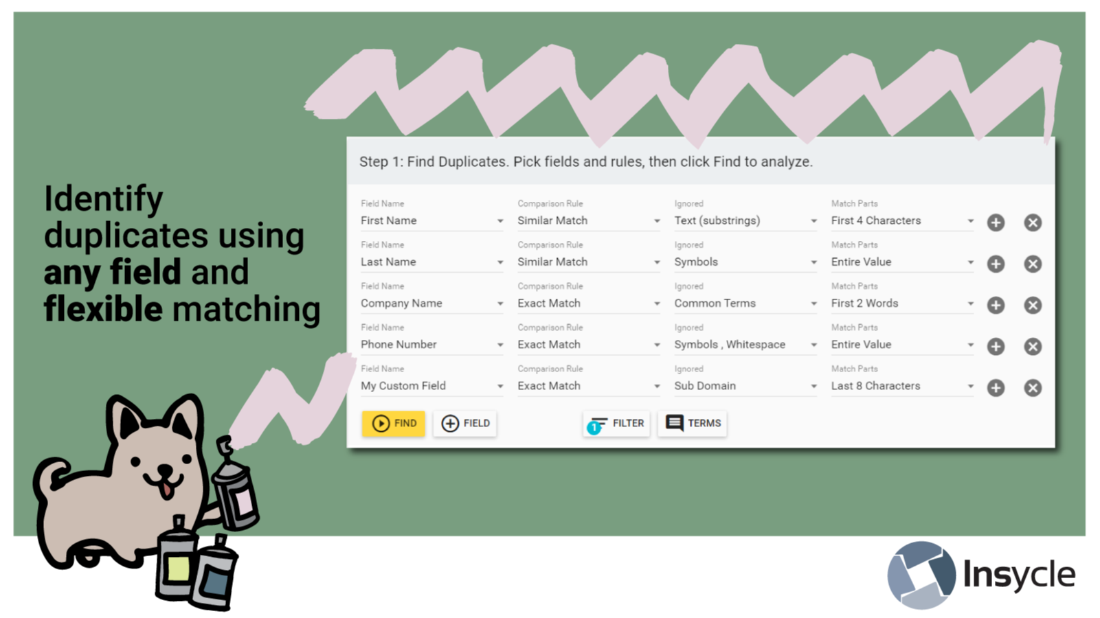 Identify HubSpot duplicates using any field and flexible matching