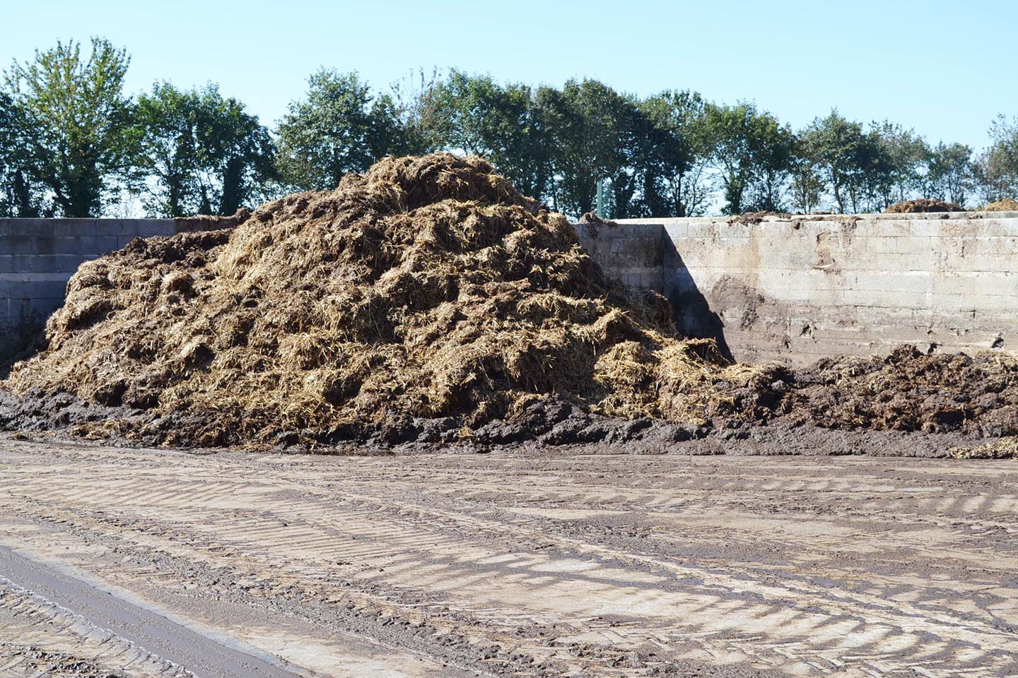 Storage of a manure pile