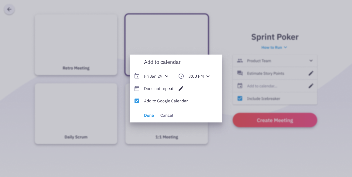 Meeting Series Scheduler UI for Parabol Friday Ship 237