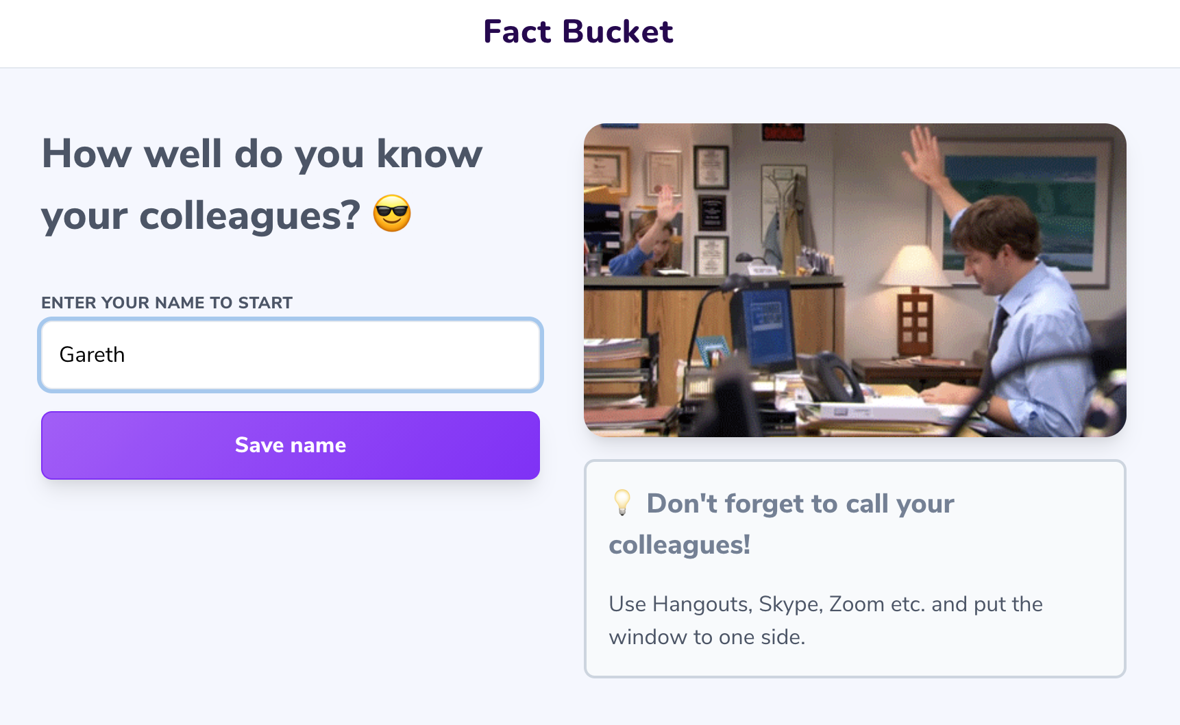 Fact Bucket Atium Lobby