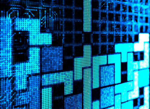 Photographie d'un jeu tetris