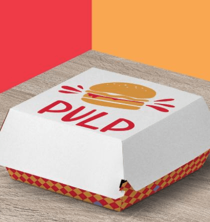 Illustration d'une boîte de burger