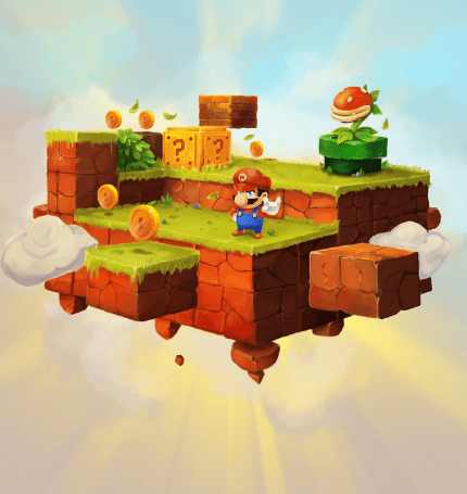 Illustration issue du jeu mario