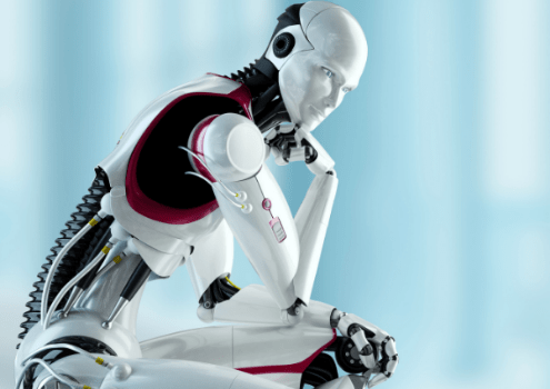 Illustration d'un robot assis