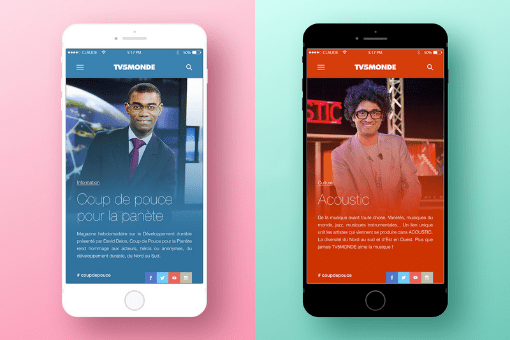 Illustration de l'application TV5 Monde