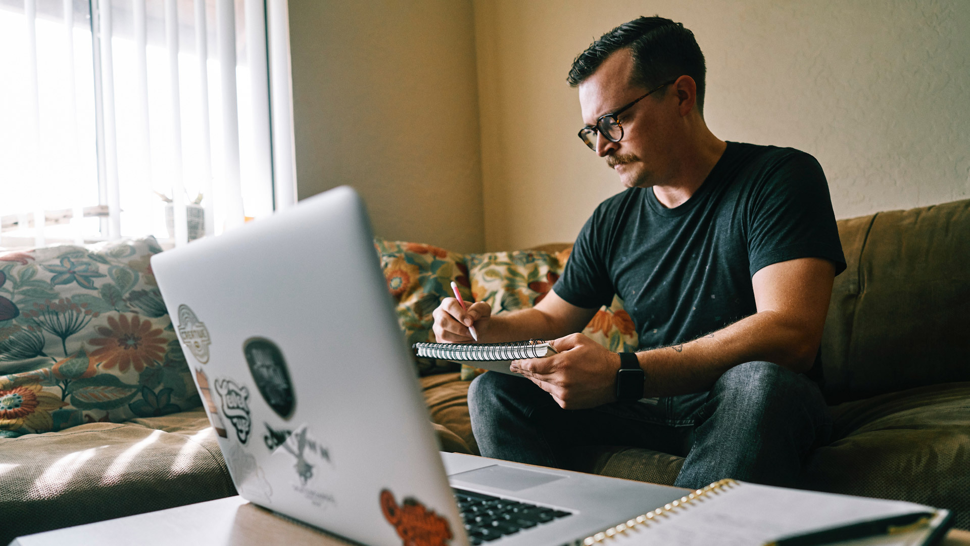 Man thinking about branded content 