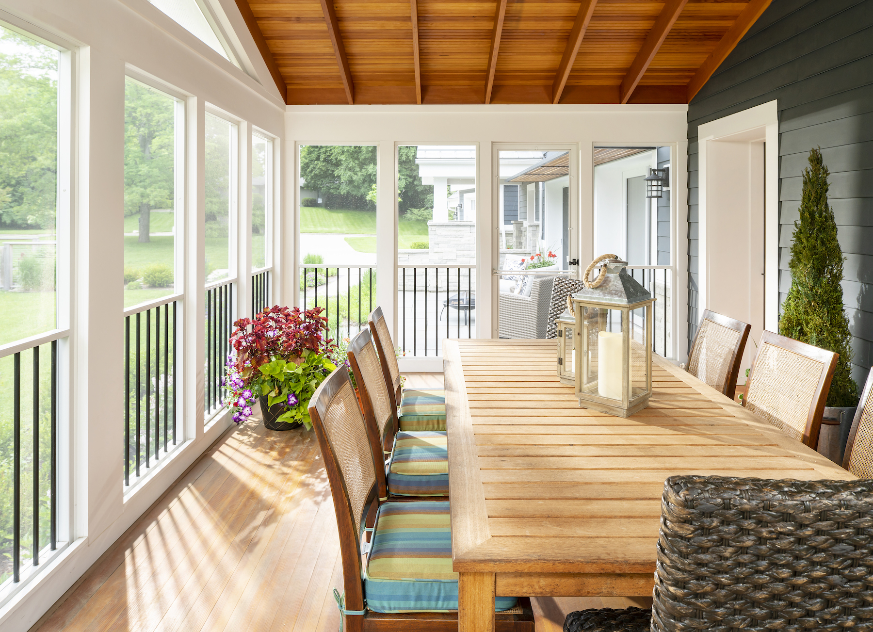 Cabins With Screen Porch Plans My Mom's A Frame House Tour, Part 3: